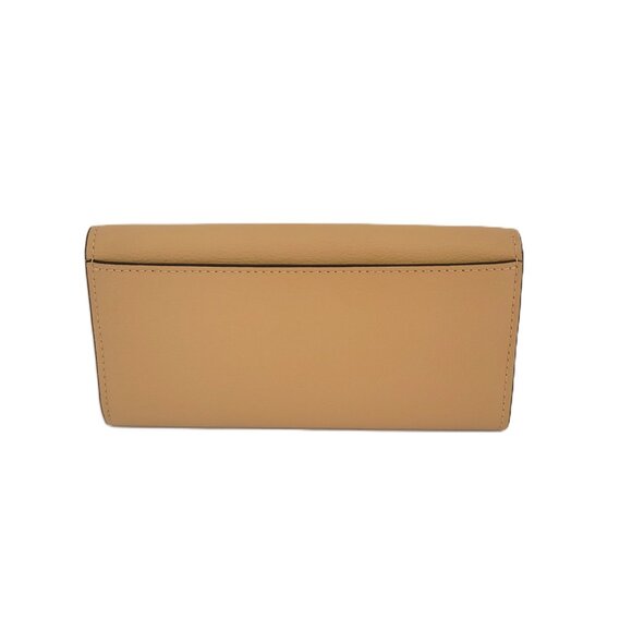 Michael Kors Hamilton Large Flap Continental Wallet Peanut Leather - Picture 3 of 7